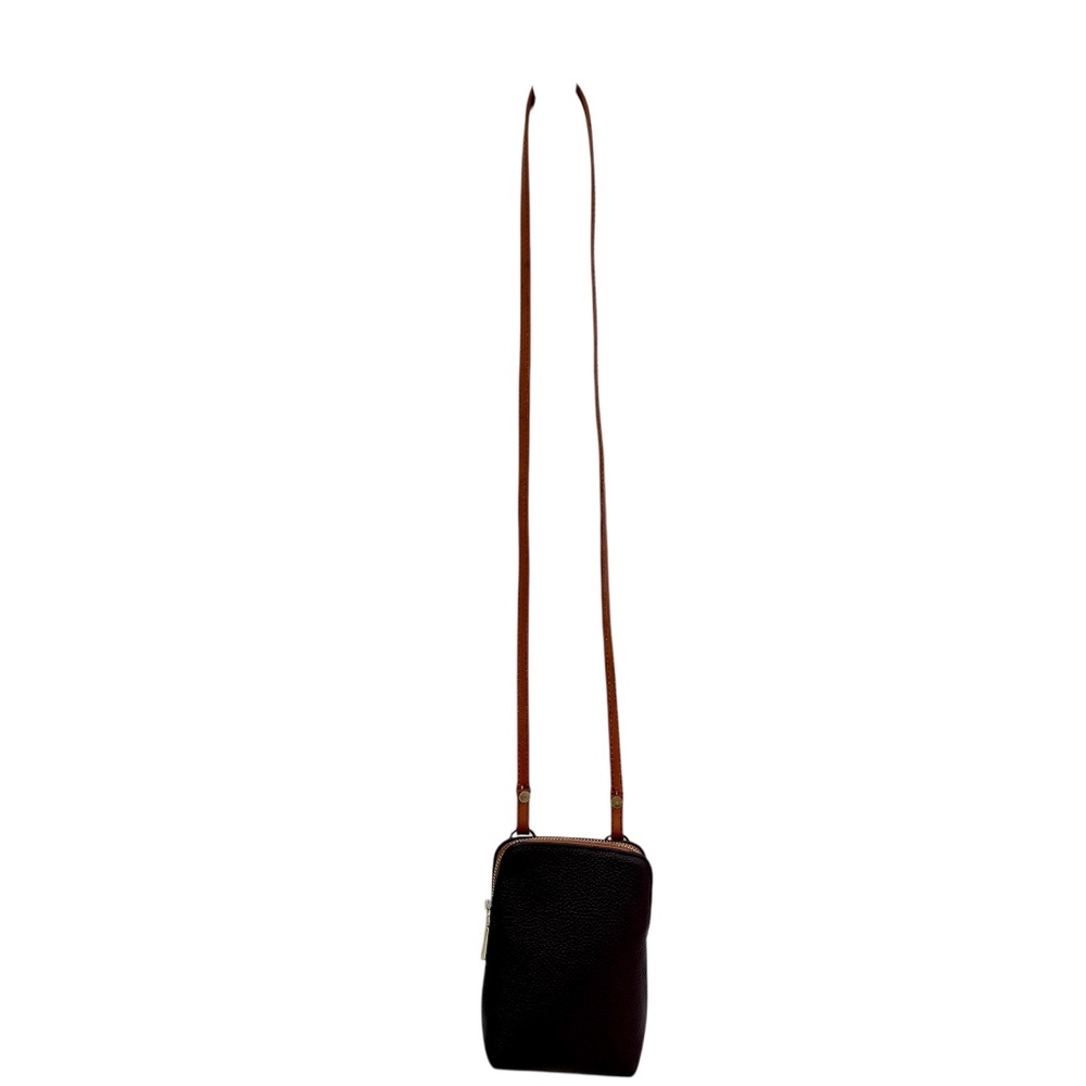 VALENTINA | Mini Brown Leather Crossbody Bag